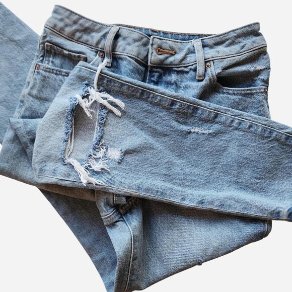 Express '90s style high-rise skiny jeans, factory distressed - size 2 - Picture 8 of 8